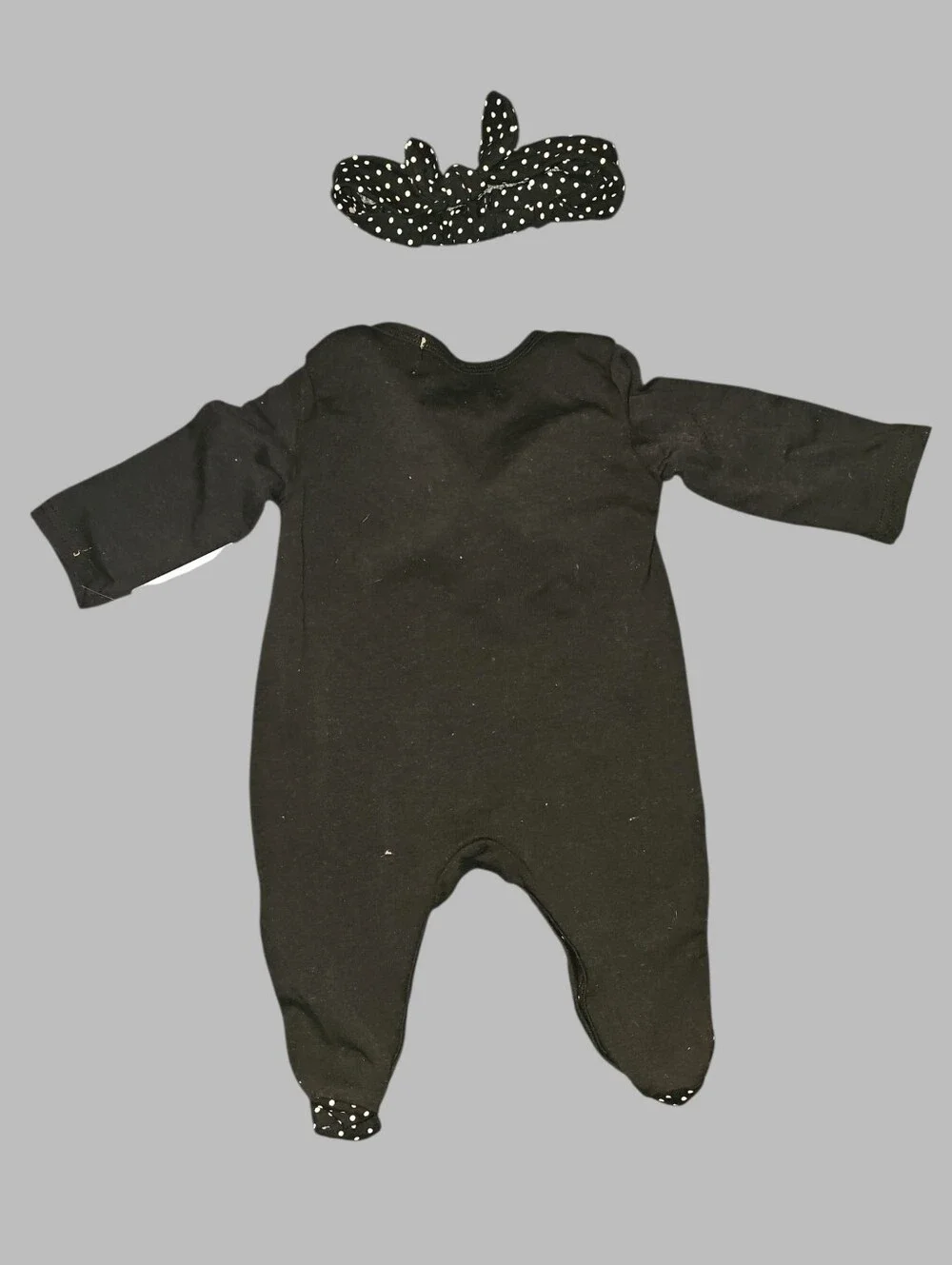 Nwt! Girls skeleton 💀 sleeper with matching headband